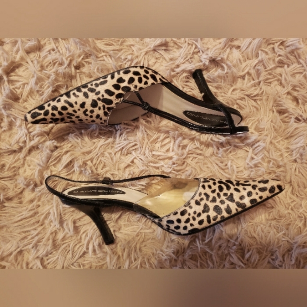 Bandolino Cheetah Print Mule Slingbacks